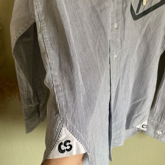 Cream Soda men’s striped button up - Picture 4 of 7